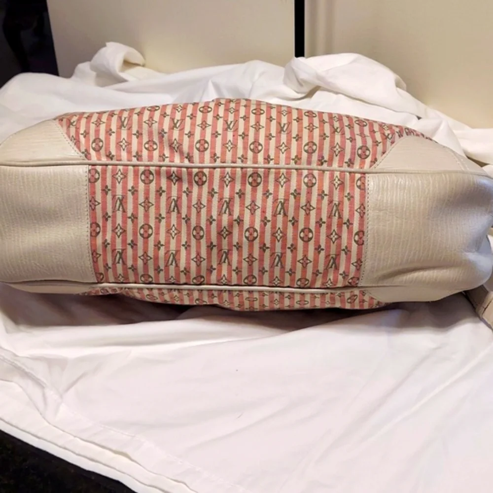 Louis Vuitton Monogram Mini Lin Croisette Marina Pink/Gray 2 Way Bag. VGC!